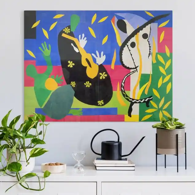 Abverkauf Henri Matisse - La Tristesse du Roi Leinwandbild • hergestellt in Deutschland • langlebiges Canvas mit Holzkeilrahmen • klassische Struktur