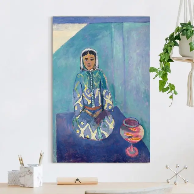 Henri Matisse - Zorah auf der Terrasse Leinwandbild • hergestellt in Deutschland • langlebiges Canvas mit Holzkeilrahmen • klassische Struktur Top-Angebot