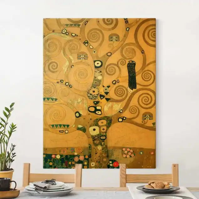 Online Kaufen Gustav Klimt - Der Lebensbaum Leinwandbild