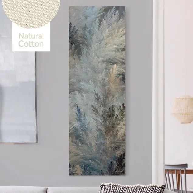 Bestseller Pampasgras in der Blauen Stunde Leinwandbild auf Canvas Natural