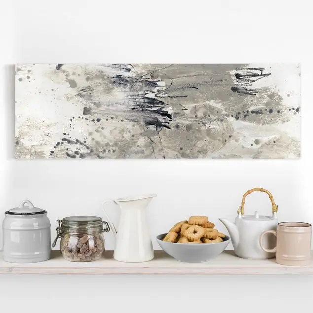 Hommage an Taupe II Leinwandbild • hergestellt in Deutschland • langlebiges Canvas mit Holzkeilrahmen • klassische Struktur Sonderangebot