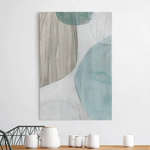 Super-Preis Jadesteine III Leinwandbild • hergestellt in Deutschland • langlebiges Canvas mit Holzkeilrahmen • klassische Struktur
