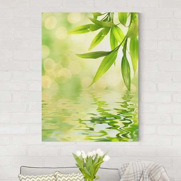 Finale Aktion Green Ambiance I Leinwandbild • hergestellt in Deutschland • langlebiges Canvas mit Holzkeilrahmen • klassische Struktur
