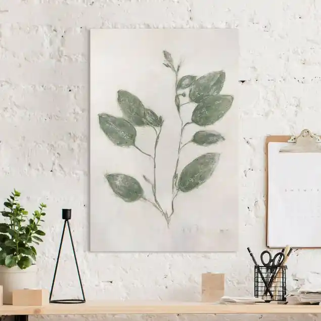 Neu Pflänzchen II Leinwandbild • hergestellt in Deutschland • langlebiges Canvas mit Holzkeilrahmen • klassische Struktur