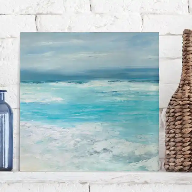Sturm auf dem Meer II Leinwandbild • hergestellt in Deutschland • langlebiges Canvas mit Holzkeilrahmen • klassische Struktur Neue Ware