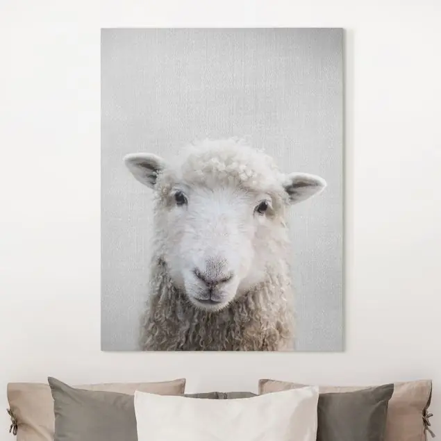 Neu Im Sortiment Schaf Steffi Leinwandbild • hergestellt in Deutschland • langlebiges Canvas mit Holzkeilrahmen • klassische Struktur