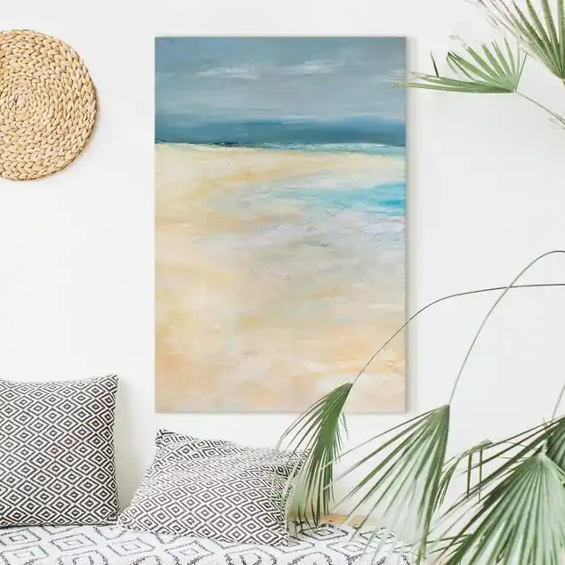 Sturm auf dem Meer I Leinwandbild • hergestellt in Deutschland • langlebiges Canvas mit Holzkeilrahmen • klassische Struktur Preisknaller