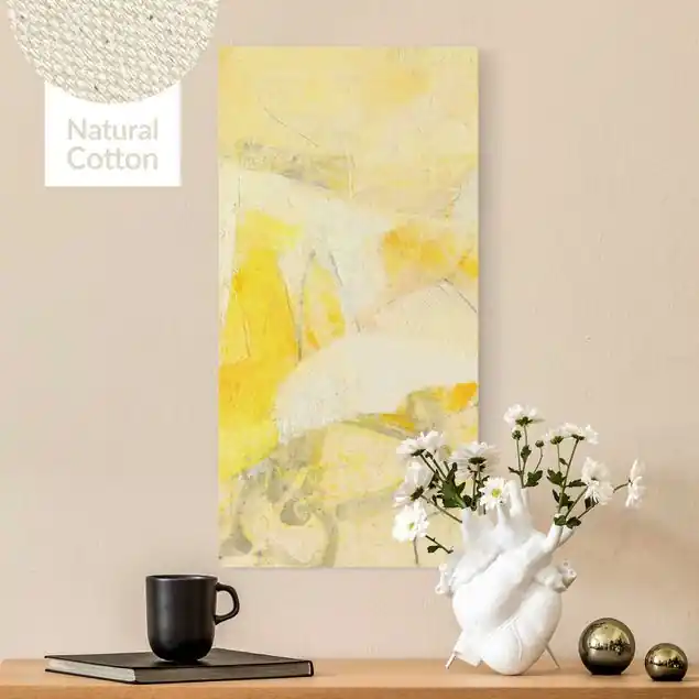 Schneeberge im Sonnenlicht Leinwandbild auf Canvas Natural Schnäppchen