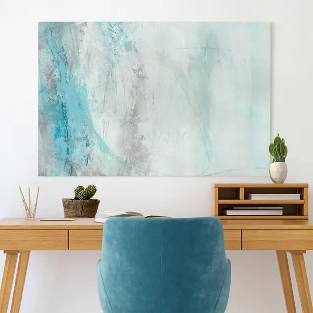 Eismeer I Leinwandbild • hergestellt in Deutschland • langlebiges Canvas mit Holzkeilrahmen • klassische Struktur Begrenztes Angebot