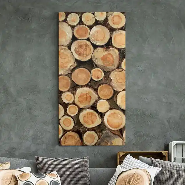 Baumstämme Leinwandbild • hergestellt in Deutschland • langlebiges Canvas mit Holzkeilrahmen • klassische Struktur Jetzt Bestellen