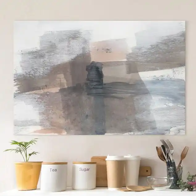 Aktuell Schattierungen in Sepia I Leinwandbild • hergestellt in Deutschland • langlebiges Canvas mit Holzkeilrahmen • klassische Struktur
