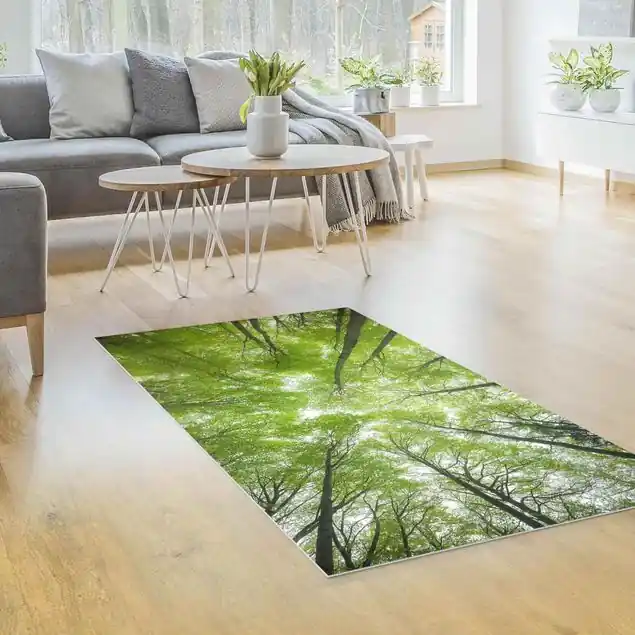 Heißes Angebot Buchenwald am Lindkogel Premium Vinylteppich 2,2 mm • hergestellt in Deutschland • glatt • abwaschbar • ideal für Haushalte mit Tieren